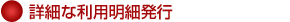 詳細な利用明細発行